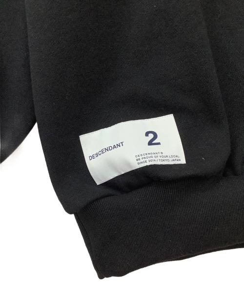 DESCENDANT（ディセンダント）DESCENDANT (ディセンダント) スウェット ブラック サイズ:2の古着・服飾アイテム