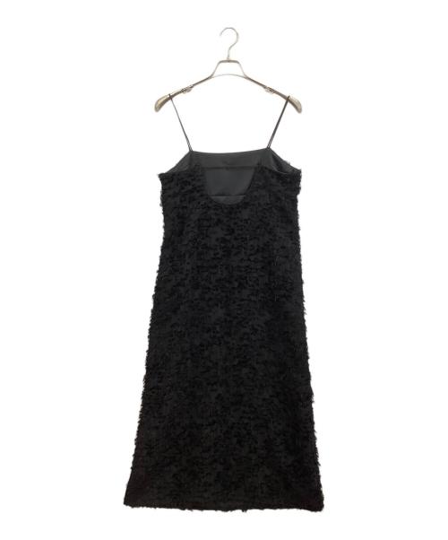 Adam et Rope（アダム エ ロペ）Adam et Rope (アダム エ ロペ) ヘアリーシャガードワンピース ブラック サイズ:Fの古着・服飾アイテム