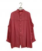 CLANEクラネ）の古着「ダブルフェイスブラウス」｜ピンク