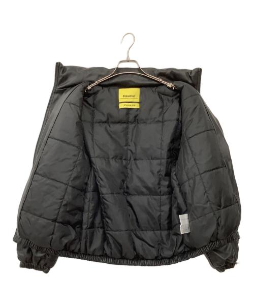 JEANASIS（ジーナシス）JEANASIS (ジーナシス) Pokemon Center (ポケモンセンター) フェイクレザー中綿ジャケット ブラック サイズ:Fの古着・服飾アイテム