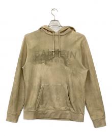 BALMAIN PARIS（バルマンパリ）の古着「デザートロゴ エココットン パーカー」｜ベージュ