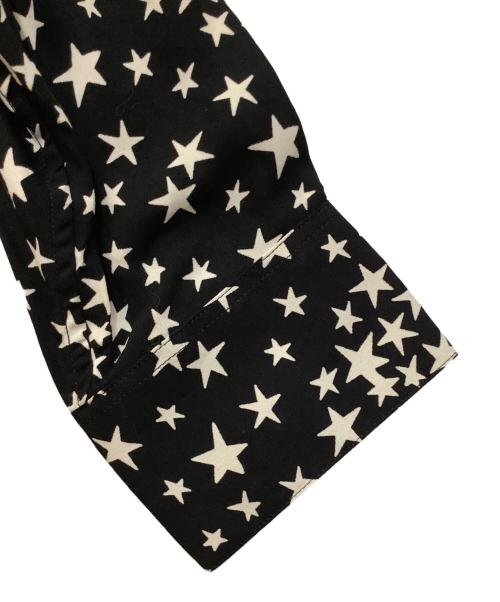 Saint Laurent Paris（サンローランパリ）Saint Laurent Paris (サンローランパリ) スター柄シャツ ブラック×ホワイト サイズ:39の古着・服飾アイテム