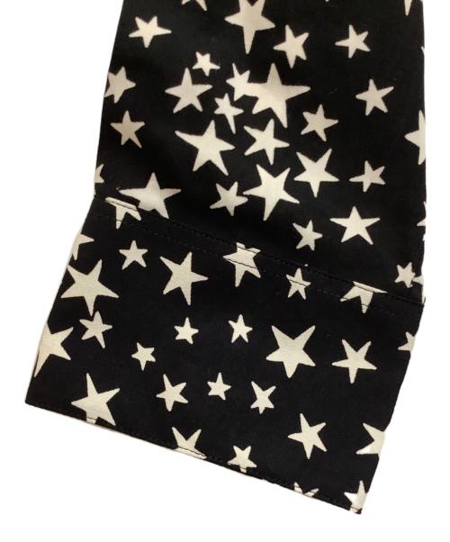 Saint Laurent Paris（サンローランパリ）Saint Laurent Paris (サンローランパリ) スター柄シャツ ブラック×ホワイト サイズ:39の古着・服飾アイテム