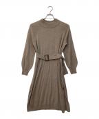BLUE LABEL CRESTBRIDGEブルーレーベルクレストブリッジ）の古着「ニットワンピース」｜ブラウン