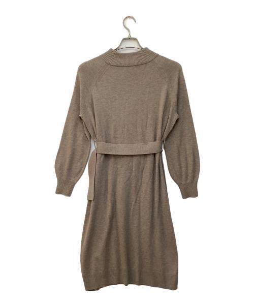 BLUE LABEL CRESTBRIDGE（ブルーレーベルクレストブリッジ）BLUE LABEL CRESTBRIDGE (ブルーレーベルクレストブリッジ) ニットワンピース ブラウン サイズ:36の古着・服飾アイテム