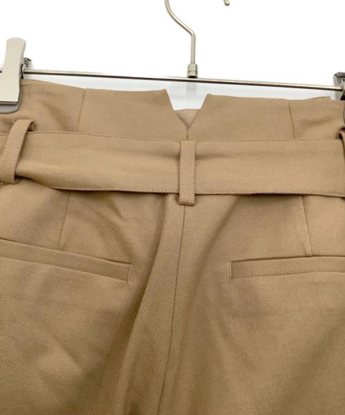 BLUE LABEL CRESTBRIDGE（ブルーレーベルクレストブリッジ）BLUE LABEL CRESTBRIDGE (ブルーレーベルクレストブリッジ) ノバチェックリボンベルトパンツ ブラウン サイズ:36の古着・服飾アイテム