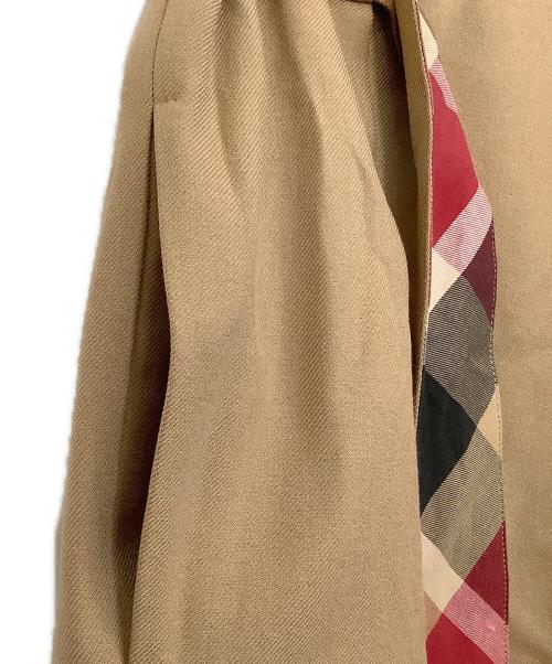 BLUE LABEL CRESTBRIDGE（ブルーレーベルクレストブリッジ）BLUE LABEL CRESTBRIDGE (ブルーレーベルクレストブリッジ) ノバチェックリボンベルトパンツ ブラウン サイズ:36の古着・服飾アイテム