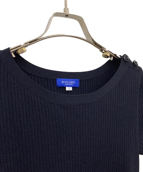 BLUE LABEL CRESTBRIDGE（ブルーレーベルクレストブリッジ）BLUE LABEL CRESTBRIDGE (ブルーレーベルクレストブリッジ) ドッキングワンピース ネイビー サイズ:36の古着・服飾アイテム