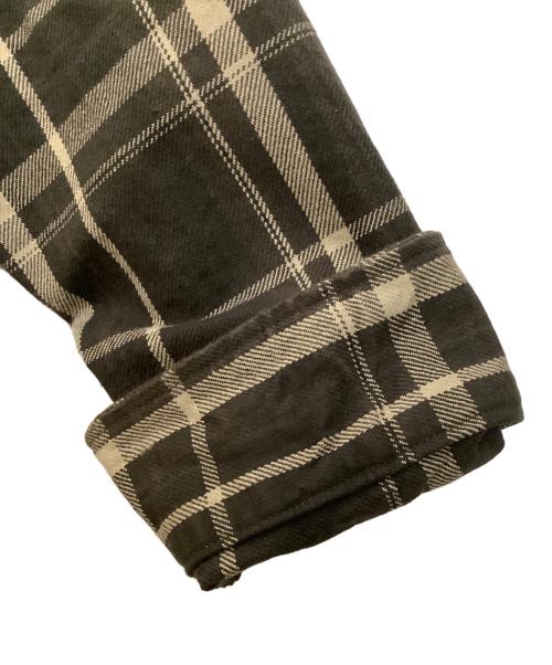 BEAMS JAPAN（ビームスジャパン）BEAMS JAPAN (ビームスジャパン) ベンチレーションネルチェックシャツ ブラン×モカ サイズ:Sの古着・服飾アイテム