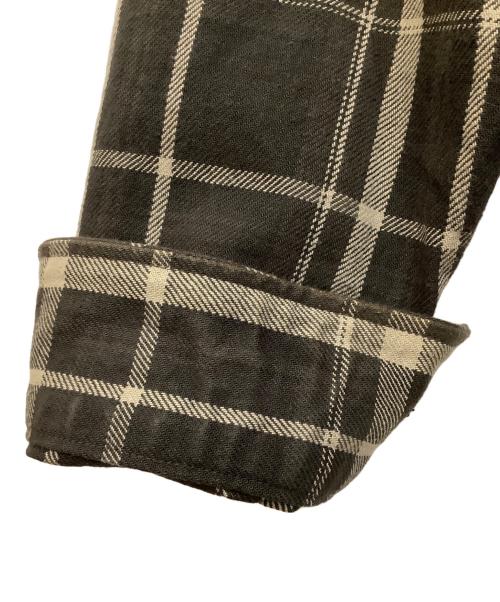 BEAMS JAPAN（ビームスジャパン）BEAMS JAPAN (ビームスジャパン) ベンチレーションネルチェックシャツ ブラン×モカ サイズ:Sの古着・服飾アイテム