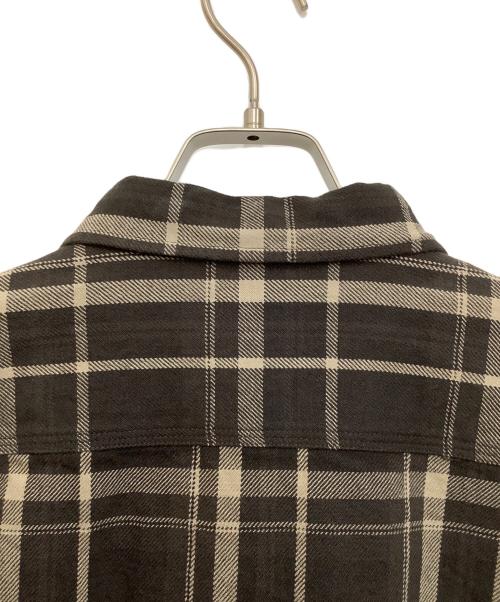 BEAMS JAPAN（ビームスジャパン）BEAMS JAPAN (ビームスジャパン) ベンチレーションネルチェックシャツ ブラン×モカ サイズ:Sの古着・服飾アイテム