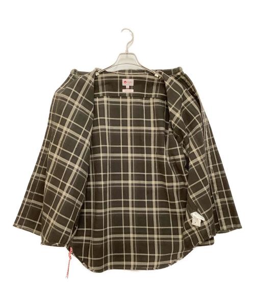 BEAMS JAPAN（ビームスジャパン）BEAMS JAPAN (ビームスジャパン) ベンチレーションネルチェックシャツ ブラン×モカ サイズ:Sの古着・服飾アイテム