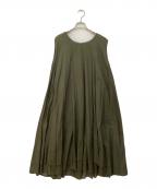 mizuiro-indミズイロインド）の古着「ノースリーブワンピース」｜オリーブ