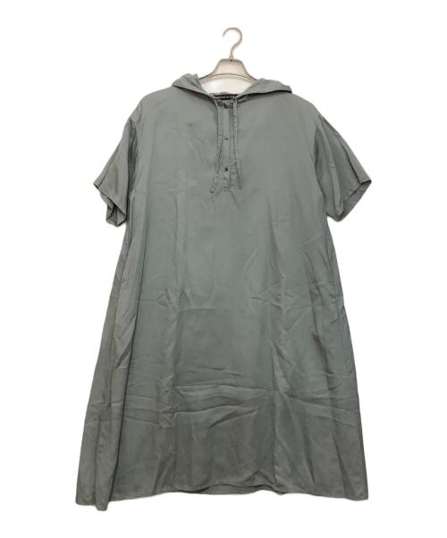 mizuiro-ind（ミズイロインド）mizuiro-ind (ミズイロインド) フード付ワンピース ブルー サイズ:-の古着・服飾アイテム