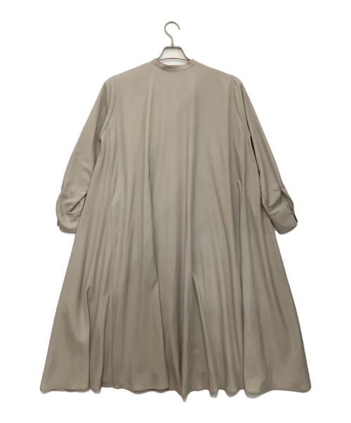 mizuiro-ind（ミズイロインド）mizuiro-ind (ミズイロインド) バンドカラーシャツワンピース ベージュ サイズ:-の古着・服飾アイテム