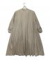 mizuiro-ind (ミズイロインド) バンドカラーシャツワンピース ベージュ サイズ:-：7000円