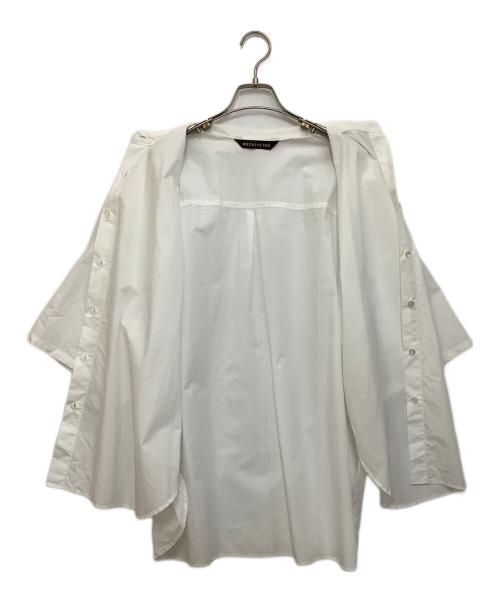 mizuiro-ind（ミズイロインド）mizuiro-ind (ミズイロインド) バンドカラーシャツ ホワイト サイズ:−の古着・服飾アイテム