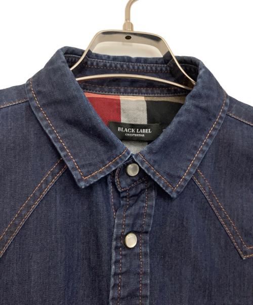 BLACK LABEL CRESTBRIDGE（ブラックレーベル クレストブリッジ）BLACK LABEL CRESTBRIDGE (ブラックレーベル クレストブリッジ) デニムウエスタンシャツ ネイビー サイズ:3の古着・服飾アイテム