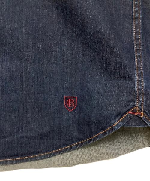 BLACK LABEL CRESTBRIDGE（ブラックレーベル クレストブリッジ）BLACK LABEL CRESTBRIDGE (ブラックレーベル クレストブリッジ) デニムウエスタンシャツ ネイビー サイズ:3の古着・服飾アイテム