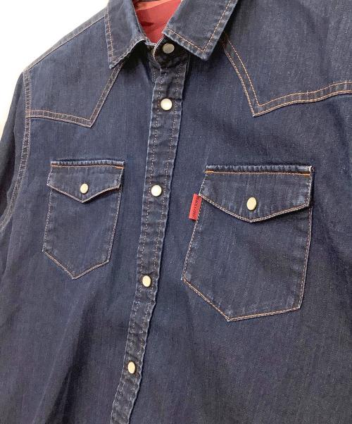 BLACK LABEL CRESTBRIDGE（ブラックレーベル クレストブリッジ）BLACK LABEL CRESTBRIDGE (ブラックレーベル クレストブリッジ) デニムウエスタンシャツ ネイビー サイズ:3の古着・服飾アイテム