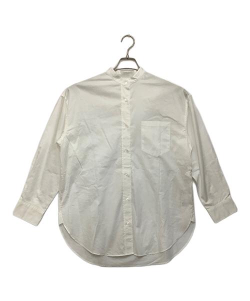 FRAMeWORK（フレームワーク）FRAMeWORK (フレームワーク) バンドカラーシャツ ホワイト サイズ:Fの古着・服飾アイテム