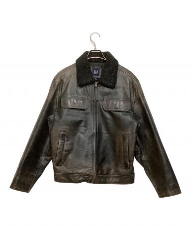 中古・古着通販】GAP (ギャップ) カウレザートラッカージャケット
