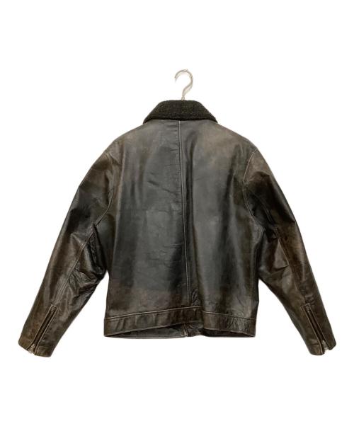 GAP（ギャップ）GAP (ギャップ) カウレザートラッカージャケット ブラック サイズ:Mの古着・服飾アイテム