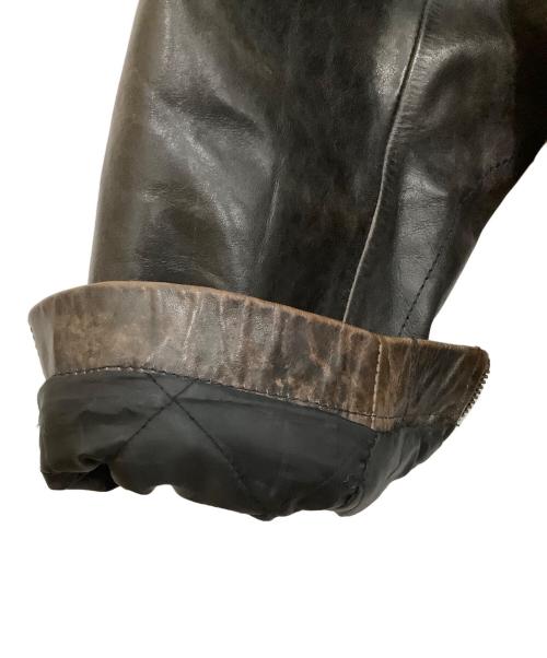 GAP（ギャップ）GAP (ギャップ) カウレザートラッカージャケット ブラック サイズ:Mの古着・服飾アイテム