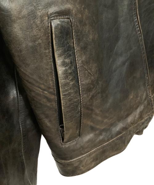 GAP（ギャップ）GAP (ギャップ) カウレザートラッカージャケット ブラック サイズ:Mの古着・服飾アイテム