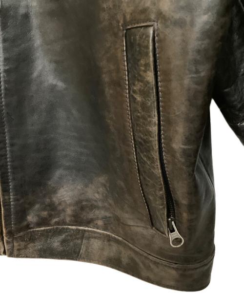 GAP（ギャップ）GAP (ギャップ) カウレザートラッカージャケット ブラック サイズ:Mの古着・服飾アイテム
