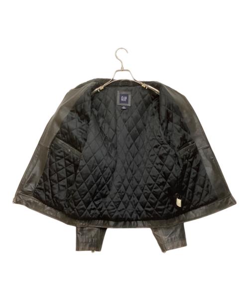 GAP（ギャップ）GAP (ギャップ) カウレザートラッカージャケット ブラック サイズ:Mの古着・服飾アイテム