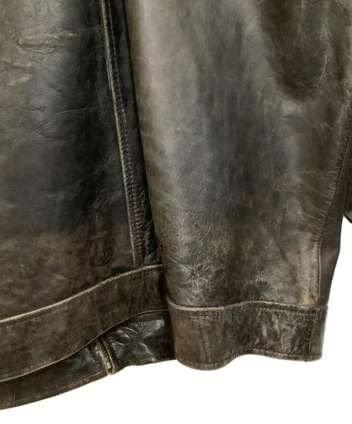 GAP（ギャップ）GAP (ギャップ) カウレザートラッカージャケット ブラック サイズ:Mの古着・服飾アイテム