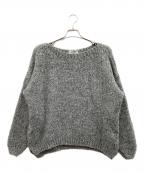 TRICOTS JEAN MARCトリコットジーンマルク）の古着「モヘアクルーネックニット」｜グレー