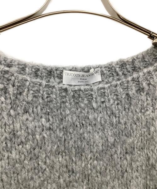 TRICOTS JEAN MARC（トリコットジーンマルク）TRICOTS JEAN MARC (トリコットジーンマルク) モヘアクルーネックニット グレー サイズ:Fの古着・服飾アイテム