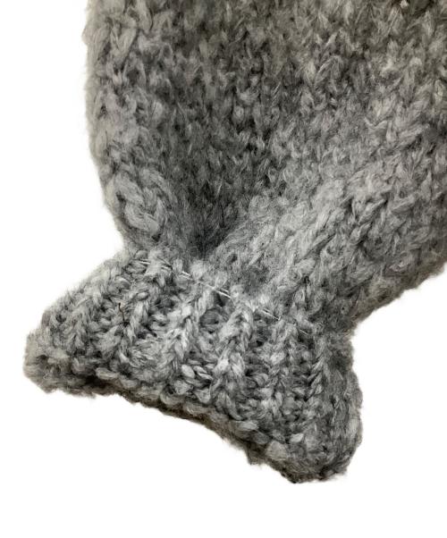 TRICOTS JEAN MARC（トリコットジーンマルク）TRICOTS JEAN MARC (トリコットジーンマルク) モヘアクルーネックニット グレー サイズ:Fの古着・服飾アイテム