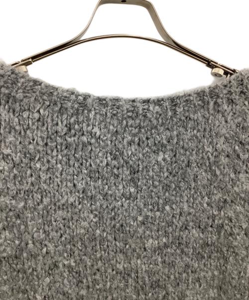 TRICOTS JEAN MARC（トリコットジーンマルク）TRICOTS JEAN MARC (トリコットジーンマルク) モヘアクルーネックニット グレー サイズ:Fの古着・服飾アイテム