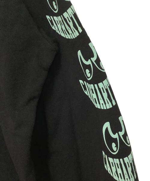 Carhartt WIP（カーハートダブリューアイピー）Carhartt WIP (カーハート ワークインプログレス) HOODED GRIN SWEAT ブラック サイズ:Lの古着・服飾アイテム