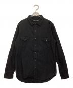 MINEDENIMマインデニム）の古着「ウエスタンシャツ」｜ブラック