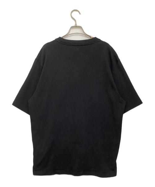 AMI Alexandre Mattiussi（アミアレクサンドルマテュッシ）AMI Alexandre Mattiussi (アミアレクサンドルマテュッシ) ロゴ刺繍 クルーネック Tシャツ ブラック サイズ:-の古着・服飾アイテム