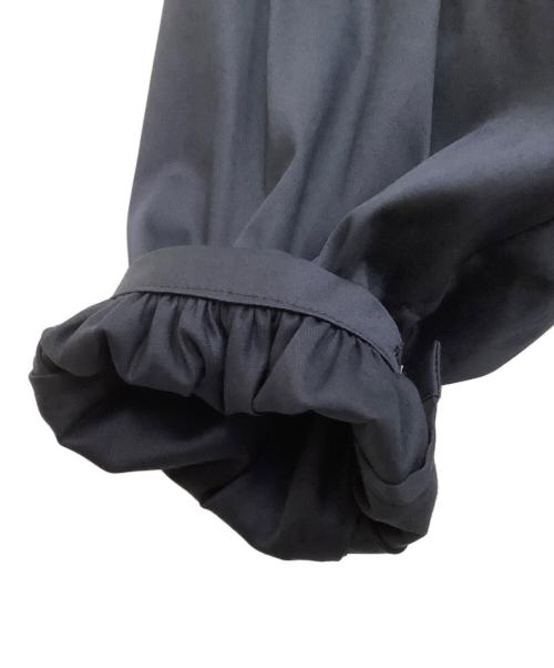 BALLSEY（ボールジィ）BALLSEY (ボールジィ) ハイカウントサテン ボリュームスリーブブラウス ネイビー サイズ:36の古着・服飾アイテム