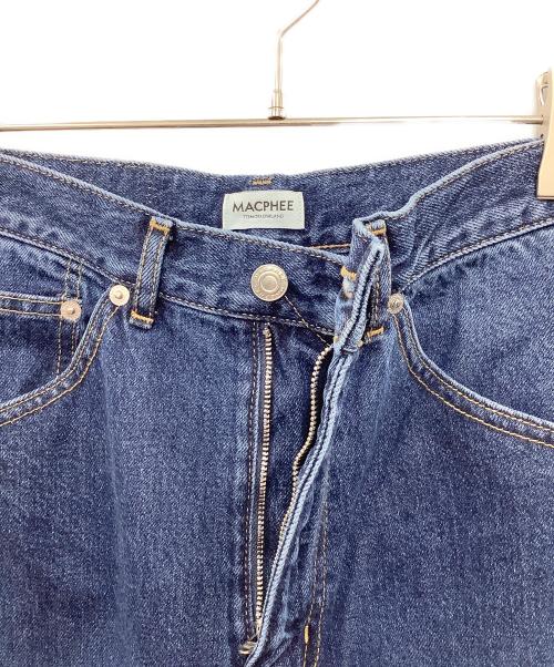 MACPHEE（マカフィー）MACPHEE (マカフィー) コットンデニムコクーンテーパードパンツ インディゴ サイズ:34の古着・服飾アイテム