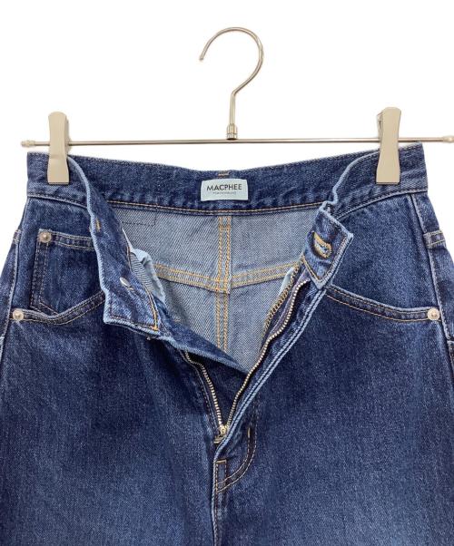 MACPHEE（マカフィー）MACPHEE (マカフィー) コットンデニムコクーンテーパードパンツ インディゴ サイズ:34の古着・服飾アイテム