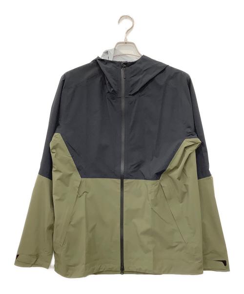 SALOMON（サロモン）SALOMON (サロモン) ライトシェルジャケット ブラック×オリーブ サイズ:Mの古着・服飾アイテム