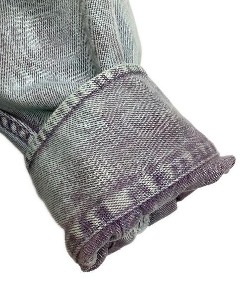 A BATHING APE（ア ベイシング エイプ）A BATHING APE (ア ベイシング エイプ) ACID WASH WORK SHIRT インディゴ サイズ:XLの古着・服飾アイテム