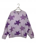 A BATHING APEア ベイシング エイプ）の古着「STA PATTEN OVERSIZED CREWNECK」｜パープル