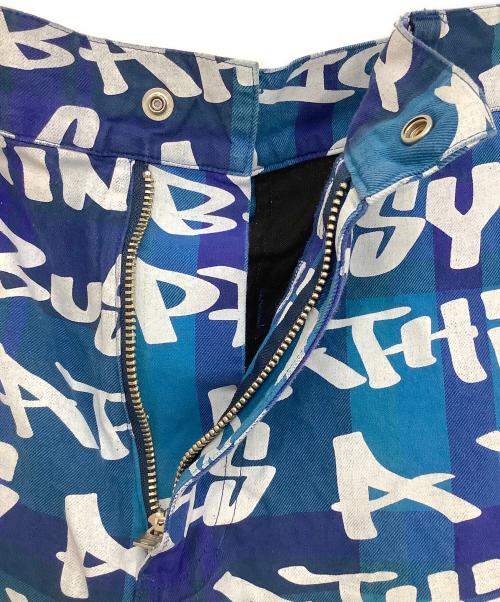 A BATHING APE（アベイシングエイプ）A BATHING APE (ア ベイシング エイプ) ストレートパンツ ブルー サイズ:Lの古着・服飾アイテム