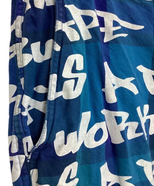 A BATHING APE（アベイシングエイプ）A BATHING APE (ア ベイシング エイプ) ストレートパンツ ブルー サイズ:Lの古着・服飾アイテム