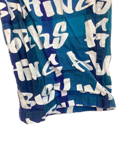 A BATHING APE（アベイシングエイプ）A BATHING APE (ア ベイシング エイプ) ストレートパンツ ブルー サイズ:Lの古着・服飾アイテム