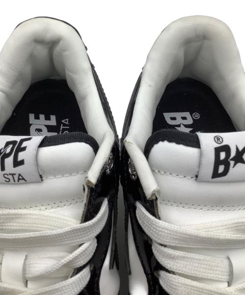 A BATHING APE（ア ベイシング エイプ）A BATHING APE (ア ベイシング エイプ) スニーカー ホワイト×ブラック サイズ:25の古着・服飾アイテム