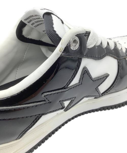 A BATHING APE（ア ベイシング エイプ）A BATHING APE (ア ベイシング エイプ) スニーカー ホワイト×ブラック サイズ:25の古着・服飾アイテム